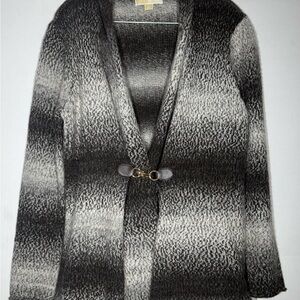 Michael By Michael Kors Knit Cardigan Tan And Black Women’s Sz XL